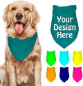 Personalized Dog Scarf Add Your Design Custom Dog Bandanas by VYXONIA