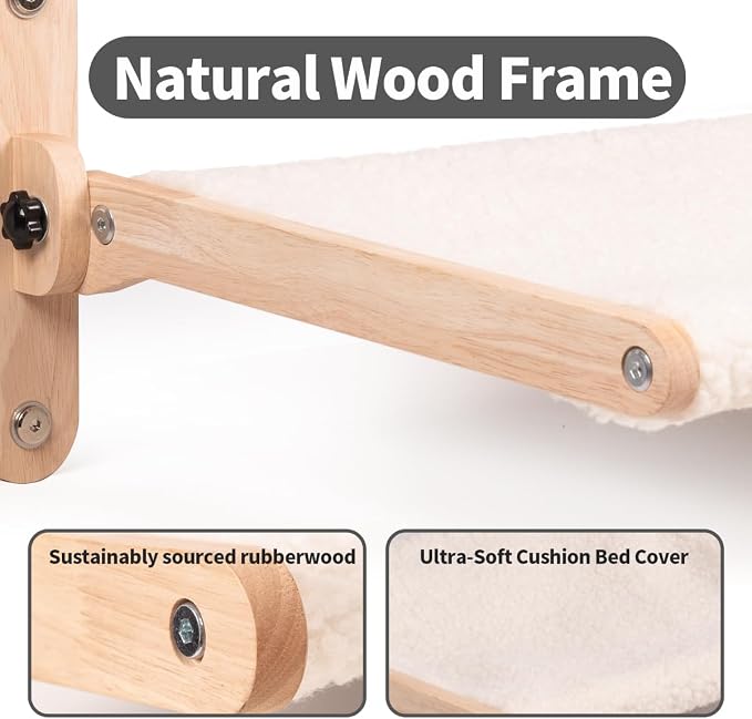LuLu's World Cat Window Perch for Large Cats Inside - Image 2