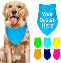 Dog Bandanas Custom Boy and Girl Dogs Scarf Add Your Design Personalized Pet by VYXONIA