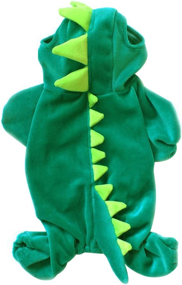 NACOCO Dog Dinosaur Design Costume Green Pet Clothes - Image 4