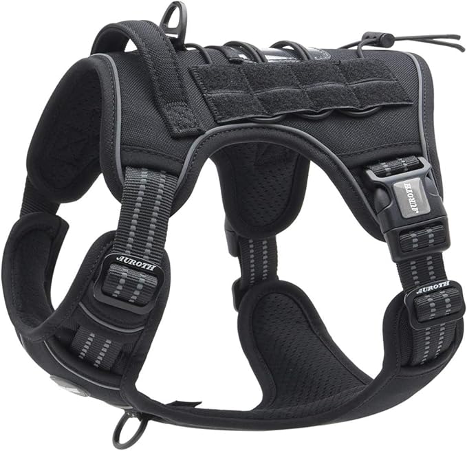Auroth Tactical Dog Harness for Large Dogs No Pull Adjustable Pet Harness by AurothPets