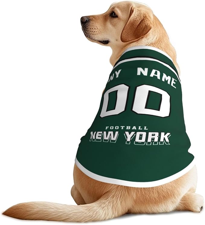 New York Custom Pet Jersey Dog Clothes Jersey Various Sizes Customized Any Name by EaunyVerat