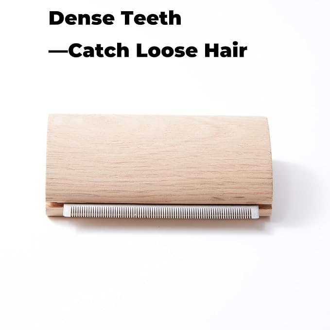Pug Brushes for Shedding – Wooden Handle Dog Grooming Brush for Short Hair - Image 4