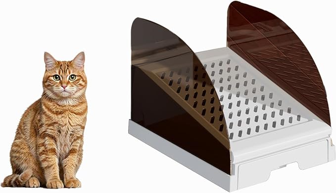 Plastic Inclined Steps Assist in Using Various Sizes of cat Litter Boxes. by Unknown