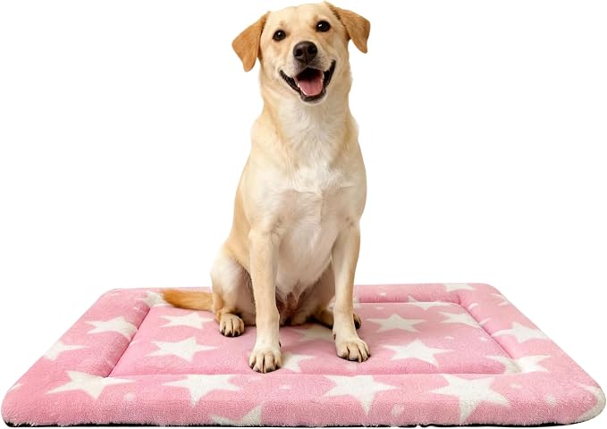 Washable Dog Bed Plush Orthopedic Outdoor Crate Mat by Unknown