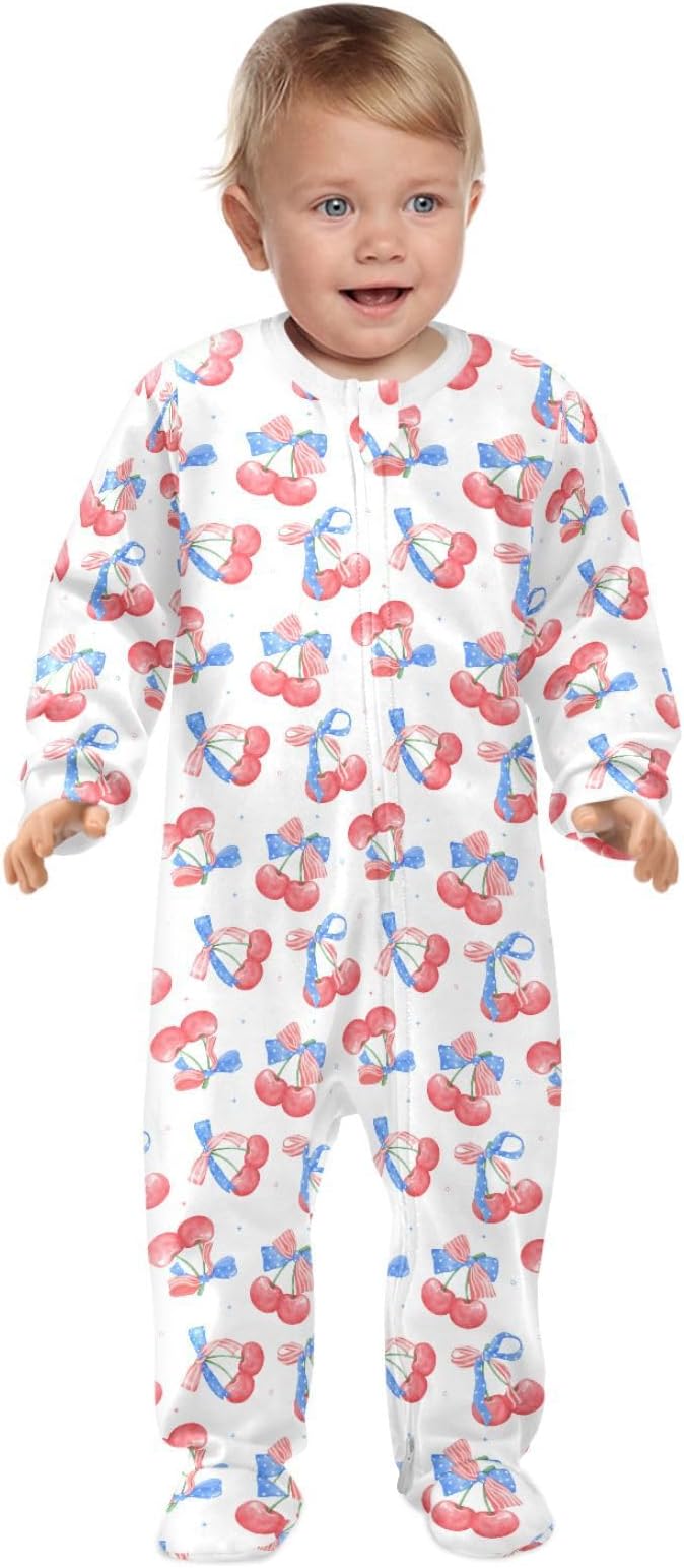 Baby Sleepers For Girl Boys Newborn Baby Play One-Piece Footies For 0-24 Months - Image 2