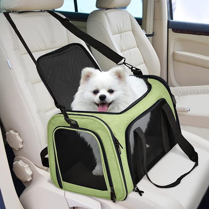 Henkelion Pet Carrier for Small Medium Cats Dogs Puppies up to 15 Lbs, Airline - Image 5