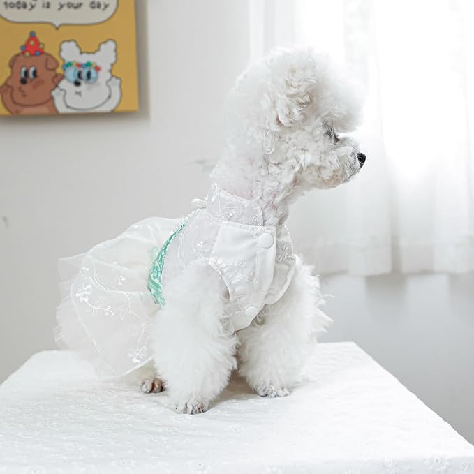 Fashion Sweet Puppy Dog Blingbling Princess Skirt Pet Dog Lace Cake Camisole - Image 5