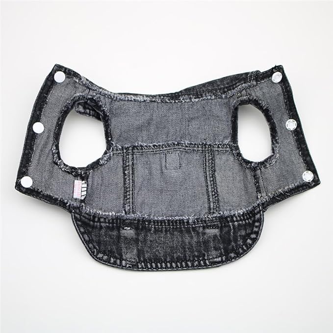 Puppy Clothes for Small Dogs Boy, Classic Western Denim Dog Coat, Dog Jeans - Image 7