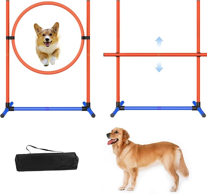 6-Set Dog Agility Training Equipment Course by mioule