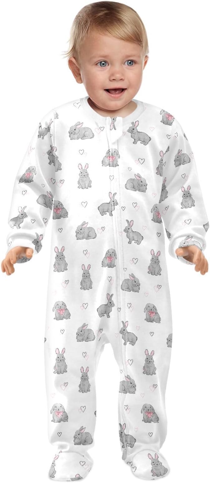 Baby Sleepers For Girl Boys Newborn Baby Play One-Piece Footies For 0-24 Months - Image 2