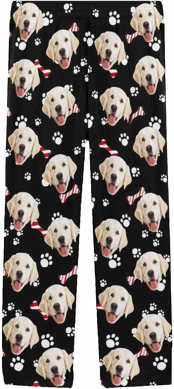 MyPupSocks Custom Pet Face Pajamas Pants Photo Pajama Bottoms - Image 3