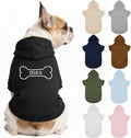 Personalized Dog Hoodie, Custom Embroidered Name Pet Hoodie, Warm Winter Outfit by Unknown