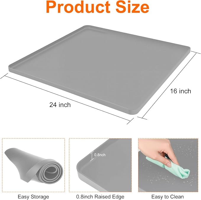 Water Cooler Mat, Leak-Proof Air Conditioner Drip Pan - Image 2