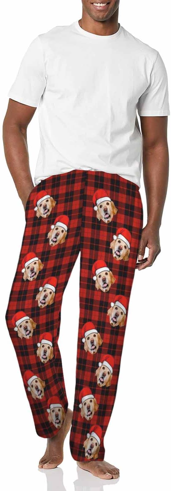 MyPupSocks Custom Pajama Pants for Pet Lover, Personalized Photo Face Printed - Image 4