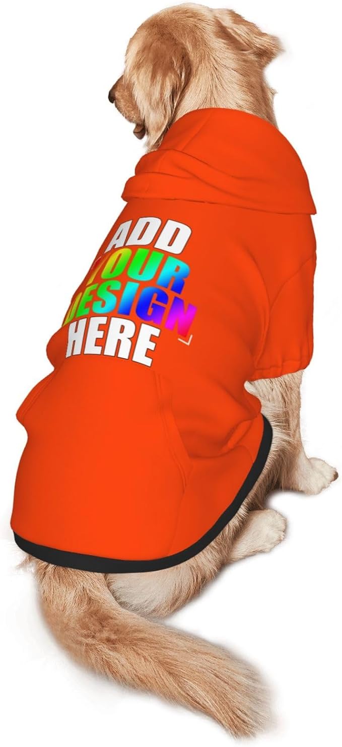 Custom Dog Hoodie with Text Photo, Personalized Pet Clothes Sweatshirt - Image 2
