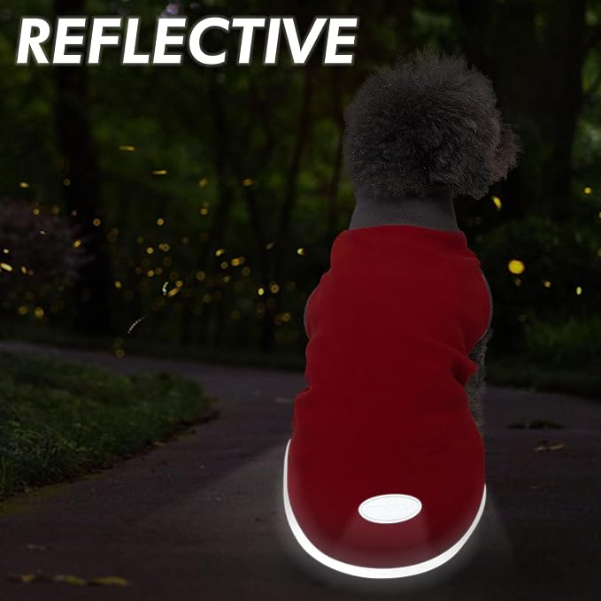 cyeollo 2 Pack Dog Fleece Sweater Stretchy Sweatshirt Vest - Image 7