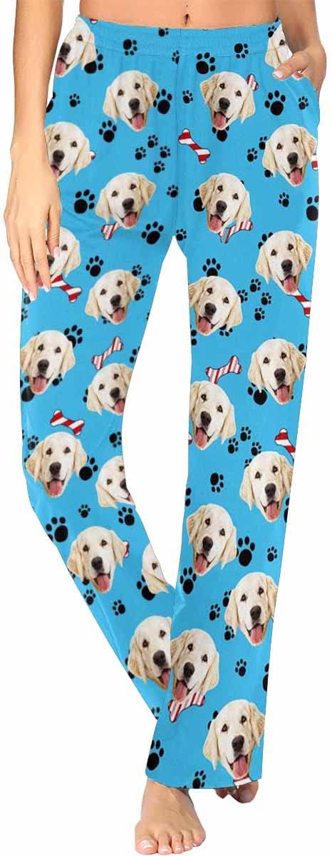 Custom Face Pajamas Pants Personalized Nightwear Bottoms by MyPupSocks
