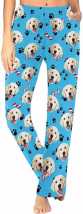 Custom Face Pajamas Pants Personalized Nightwear Bottoms by MyPupSocks