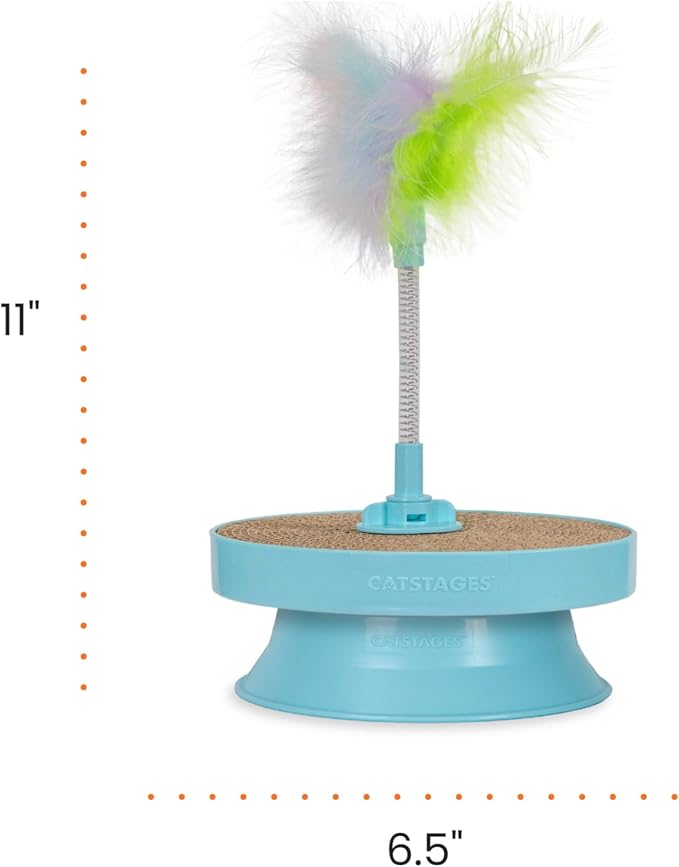 Catstages 2-in-1 Spring Cat Toy & Scratcher – Combines Play and Self Grooming - Image 8