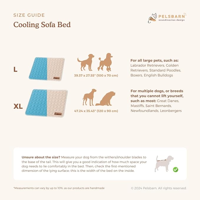 Pelsbarn Dog Cooling Mat- Ice Silk Summer Comfort, Self Cooling, Non-Slip Dog - Image 9