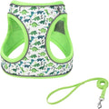 Step in Dog Harness and Leash Set, Flower Adjustable Easy Walk Puppy Harnesses by Flymind