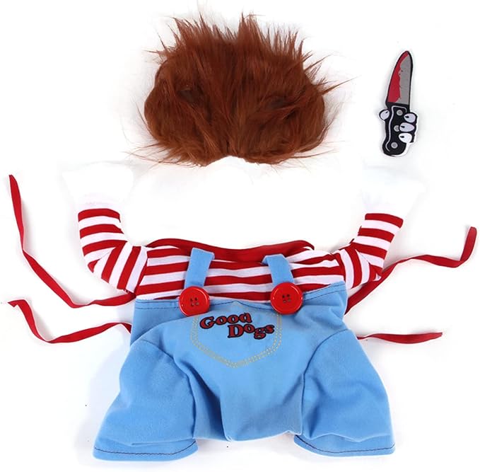 Pet Deadly Dog Costume, Cute Dog Cosplay Halloween Christmas Funny Pet Clothes - Image 2