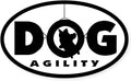 CafePress Tire Jump Dog Agility Oval Sticker Oval Car Bumper Sticker by CafePress
