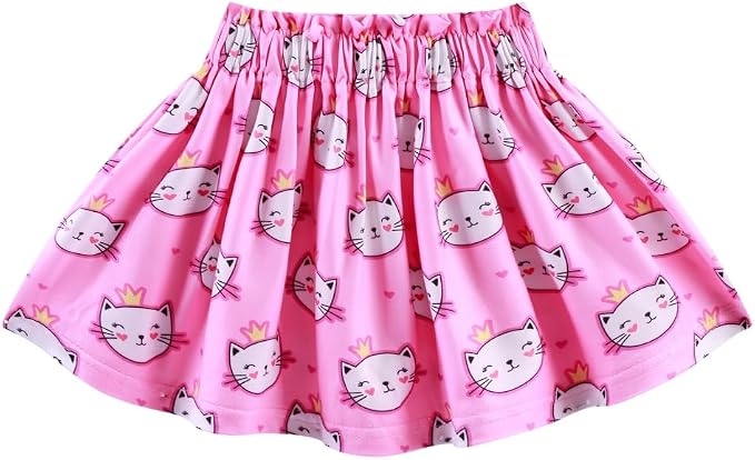 Akyzic Little Girl Skirt Outfit Two Piece Spring Summer Outfit Butterfly Dress - Image 6