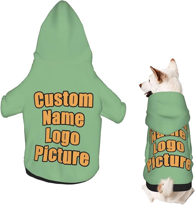 Custom Sweatshirt for Small Pet Cat Puppy Dogs Cold Weather Clothes Sweatshirt by AEKSCOH
