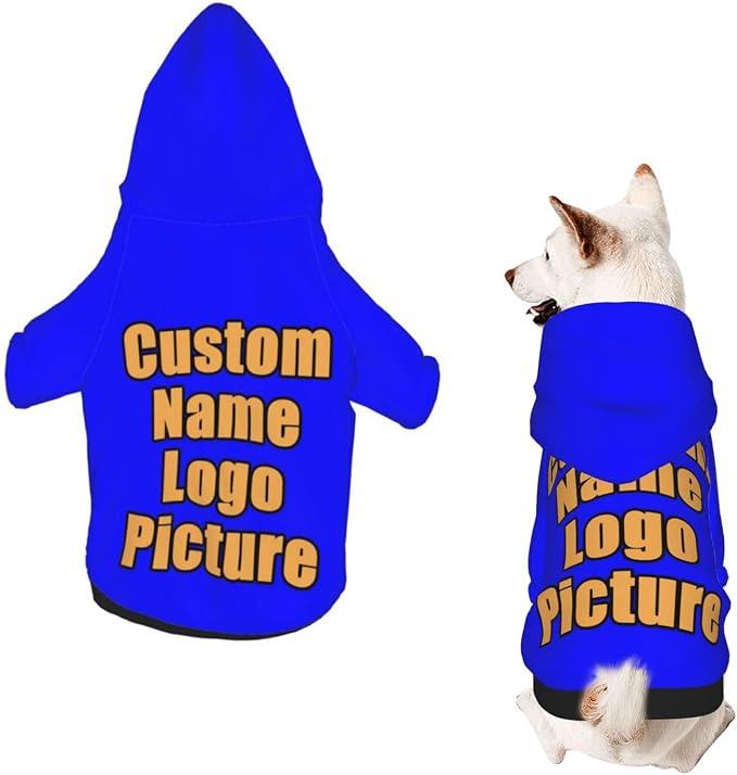 Custom Sweatshirt for Small Pet Cat Puppy Dogs Cold Weather Clothes Sweatshirt by AEKSCOH