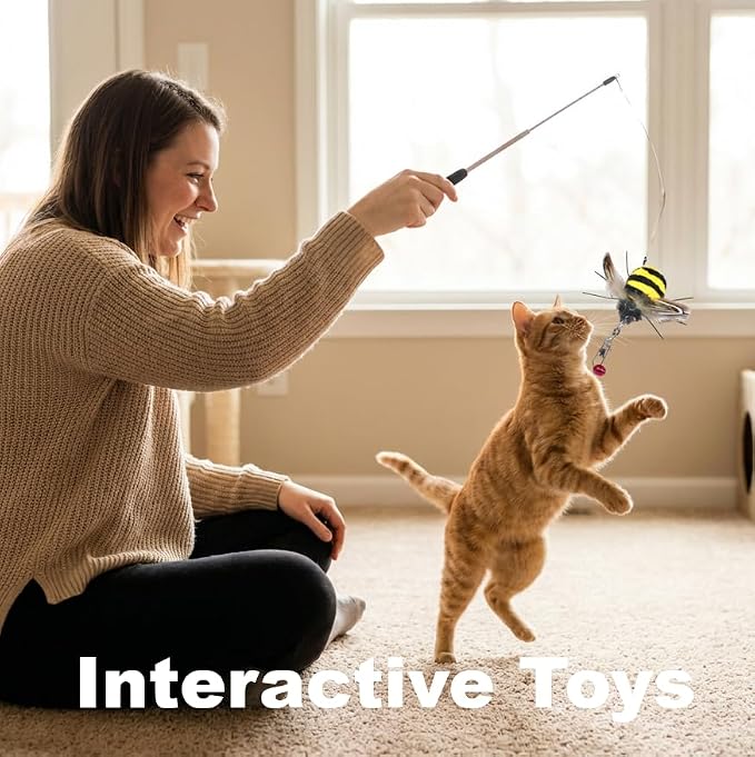 Cat Insect Feather Toys Replacement - Image 6