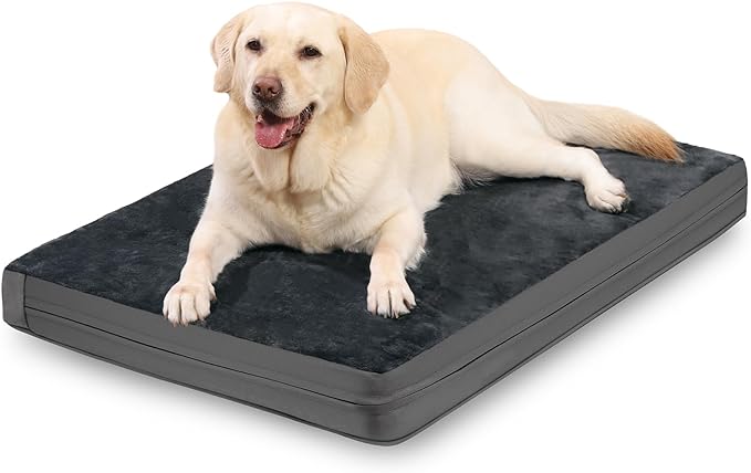 Waterproof XXL Dog Beds Large Sized Dogs, Orthopedic Washable Crate Pad 48 inch by Loveforfurrykids