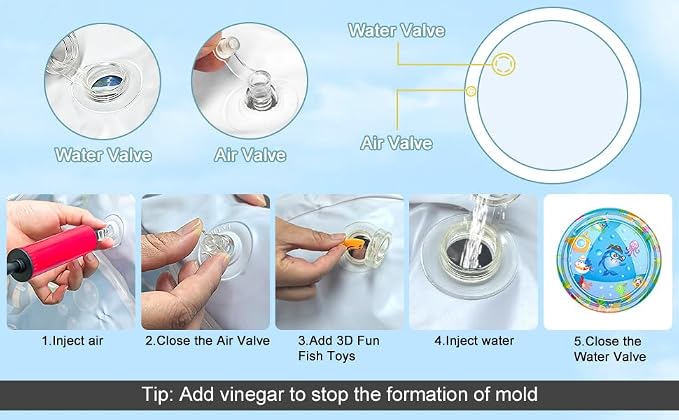 Inflatable Cat Dog Baby Water Mat Toy, Premium Anti-Scratch Leak Proof Mat - Image 8