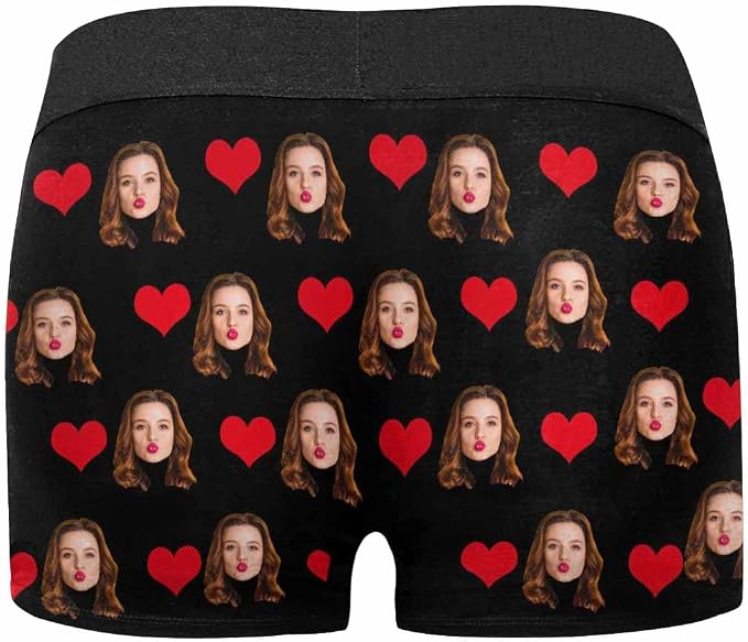 M YESCUSTOM Custom Faces Funny Short Briefs Gift - Image 7