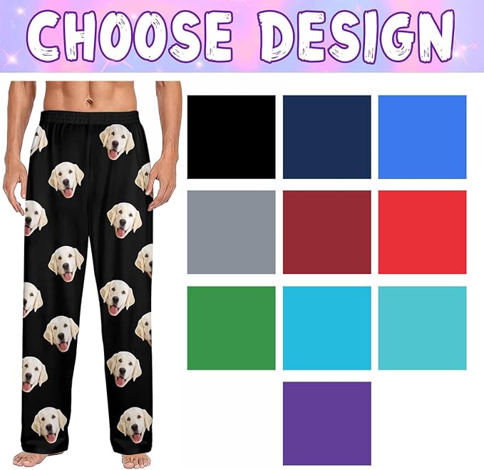 Custom Couple Pajama Pants Sock - Image 2
