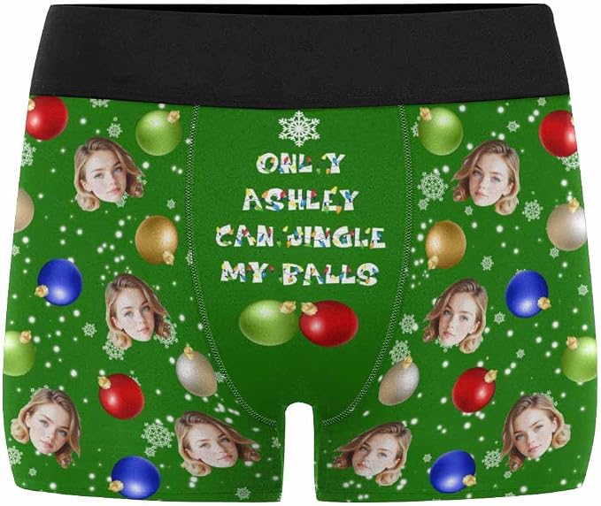 M YESCUSTOM Custom Faces Funny Short Briefs Gift - Image 6