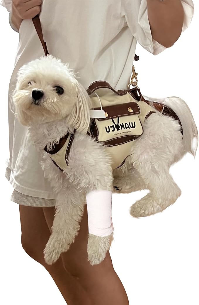 Dog Lift Harness Dog Carrier VES Harness Adjustable Leash by Petshome