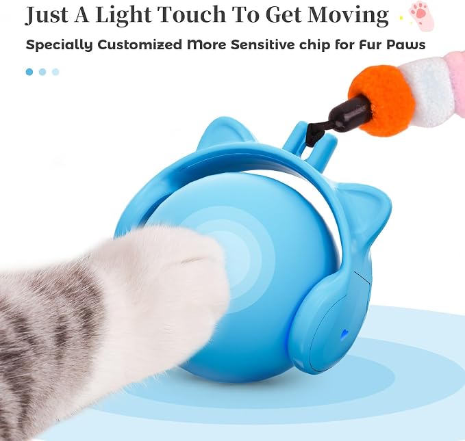 ORSDA Cat Toys for Indoor Cats, New Intelligent Voice Timing Touch Control Cats - Image 7