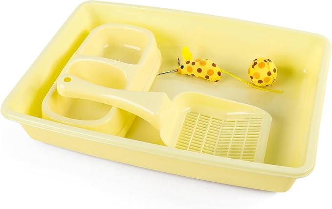 PAWISE Cat Litter Box Set, Small Kitten Starter Kit, Includes Litter Box - Image 2