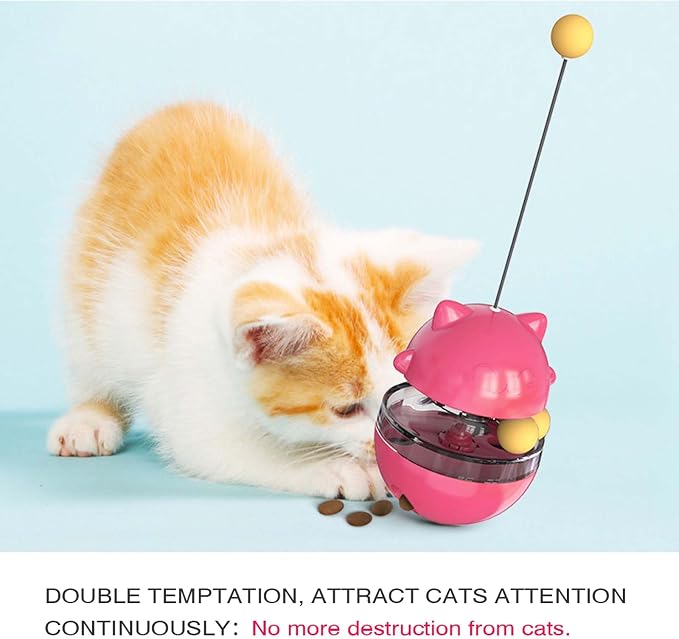 Cat Toy for Indoor Cats Wobble KittenTreat Dispensing Ball Food Dispenser - Image 7