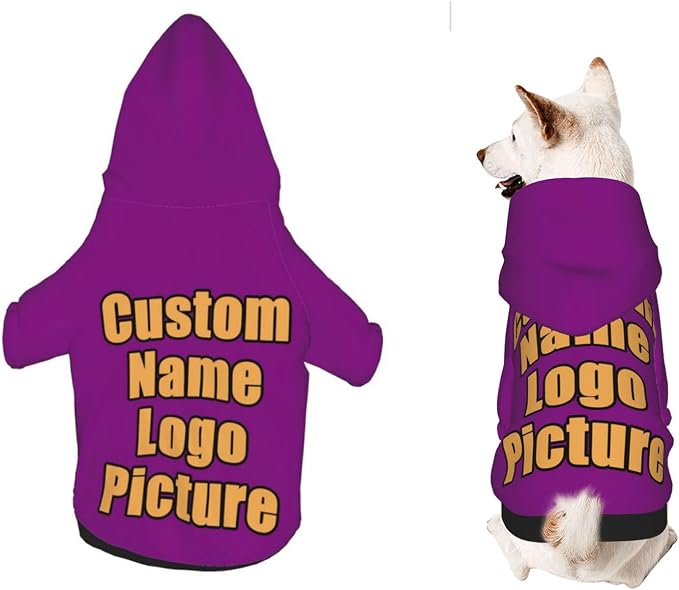 Custom Sweatshirt for Small Pet Cat Puppy Dogs Cold Weather Clothes Sweatshirt by AEKSCOH