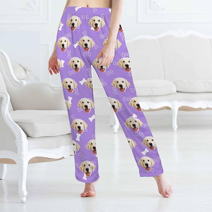 Custom Pajama Pants Women Personalized Face Pajamas Bottom Couple Pajama Pants - Image 5