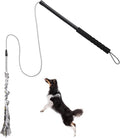 Flirt Pole for Small Medium Dogs, Interactive Chase and Tug of War Outdoor Dog by ABtool