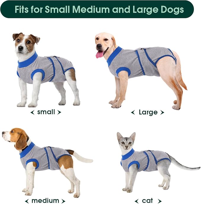 Kuoser Recovery Suit for Dogs Cats After Surgery, Professional Pet Recovery - Image 3