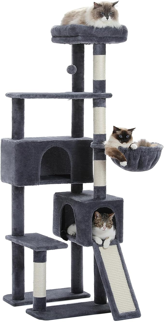 PAWZ Road Cat Tree, 60 Inches Cat Tower by PAWZRoad
