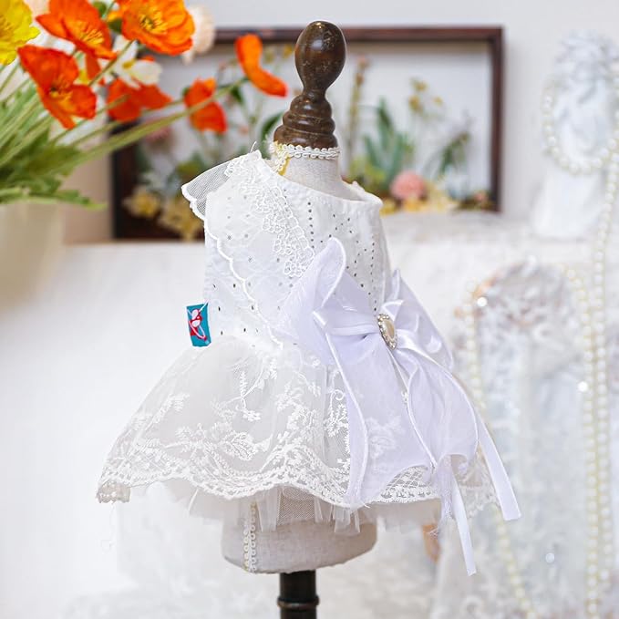 Fashion Sweet Puppy Dog Blingbling Princess Skirt Pet Dog Lace Cake Camisole - Image 2