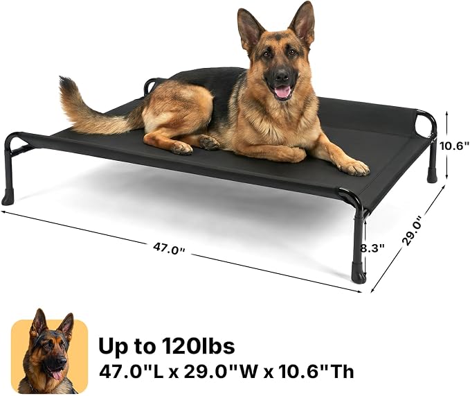 Veehoo Outdoor Elevated Dog Bed, Extra Large Raised Dog Bed - Image 6