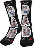 Artsadd Custom Face Socks for Dad Fathers Day Gift Novelty Personalized Photo by Artsadd
