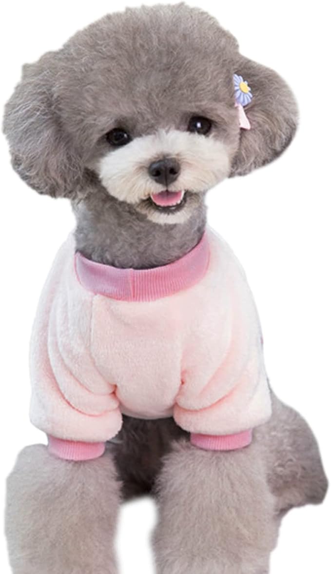 Jecikelon Pet Dog Clothes Dog Sweater Soft Thickening Warm Pup Dogs Shirt - Image 5